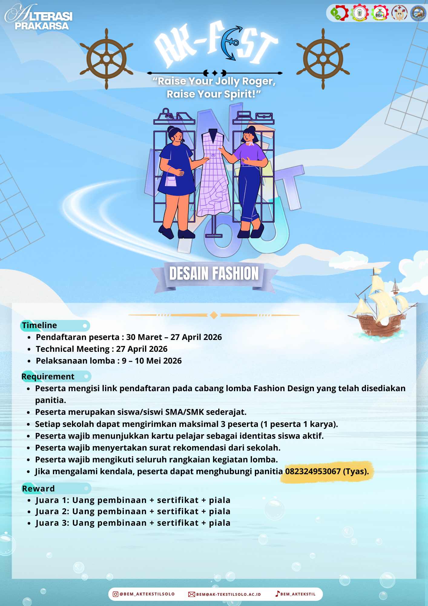 Poster Desain Fashion AK-FEST 2026