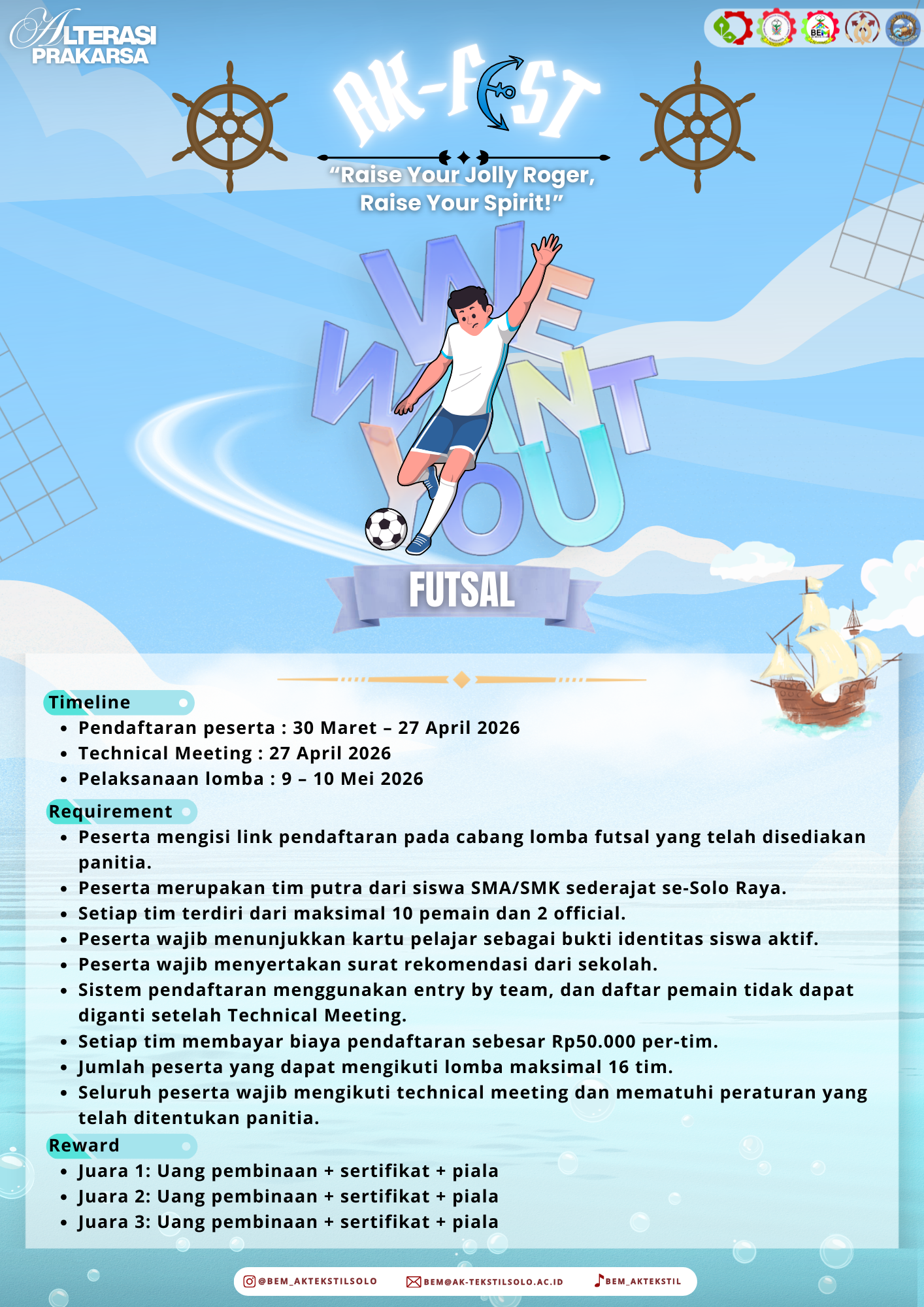 Poster Futsal AK-FEST 2026